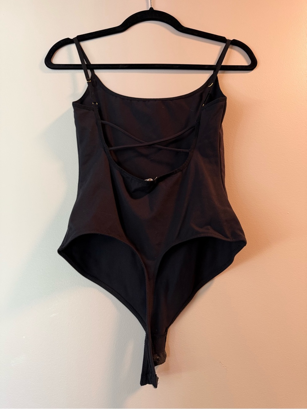NWOT Free People Strappy Basique Bodysuit in Black Size S - Picture 3 of 4